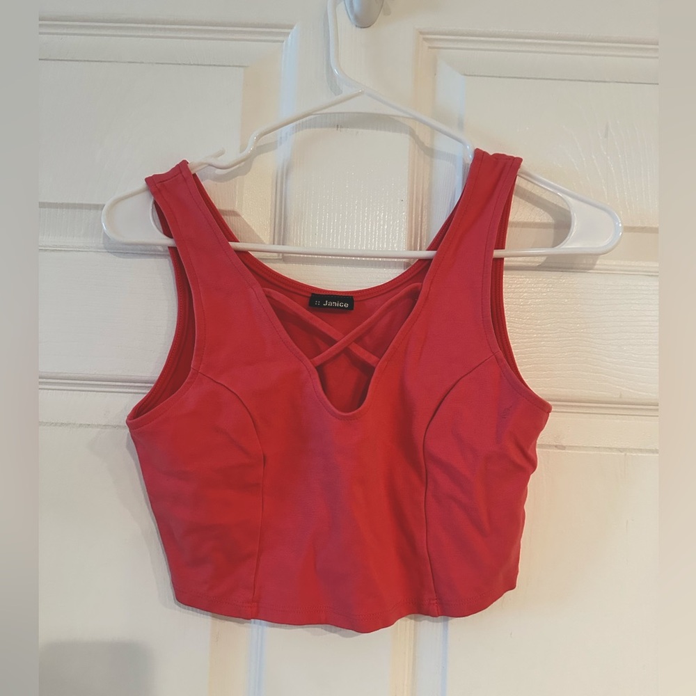 Pink Crop top. Worn once